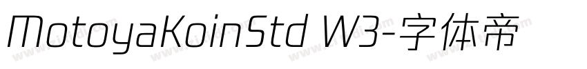 MotoyaKoinStd W3字体转换